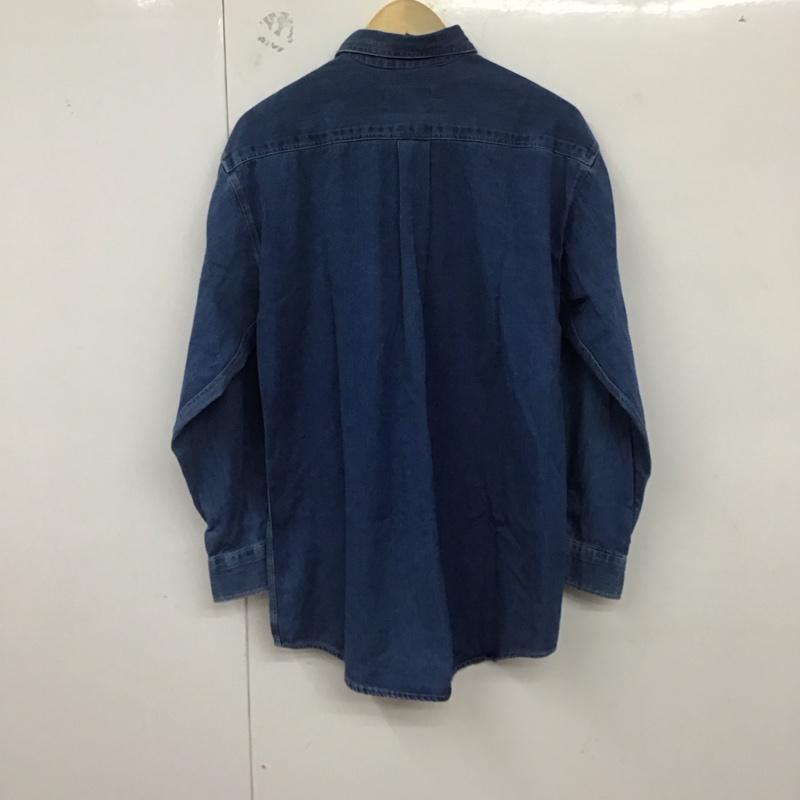 トーマスバーバリー THOMASBURBERRY シャツ、ブラウス 長袖 L 無地 水色 / ライトブルー /  メンズ USED 古着 中古 10128500