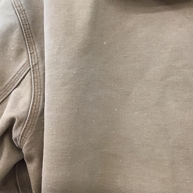 カーハート Carhartt ジャケット、上着 ジャンパー、ブルゾン ジップアップジャケット アウター 古着 L ロゴ、文字 ベージュ / ベージュ /  メンズ USED 古着 中古 10147368