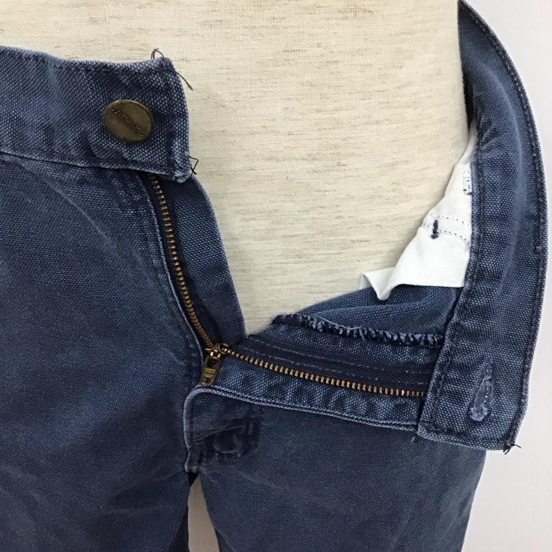 カーハート Carhartt パンツ ショートパンツ デニムショートパンツ ハーフパンツ カジュアルパンツ ロゴ、文字 紺 / ネイビー /  メンズ USED 古着 中古 10109569