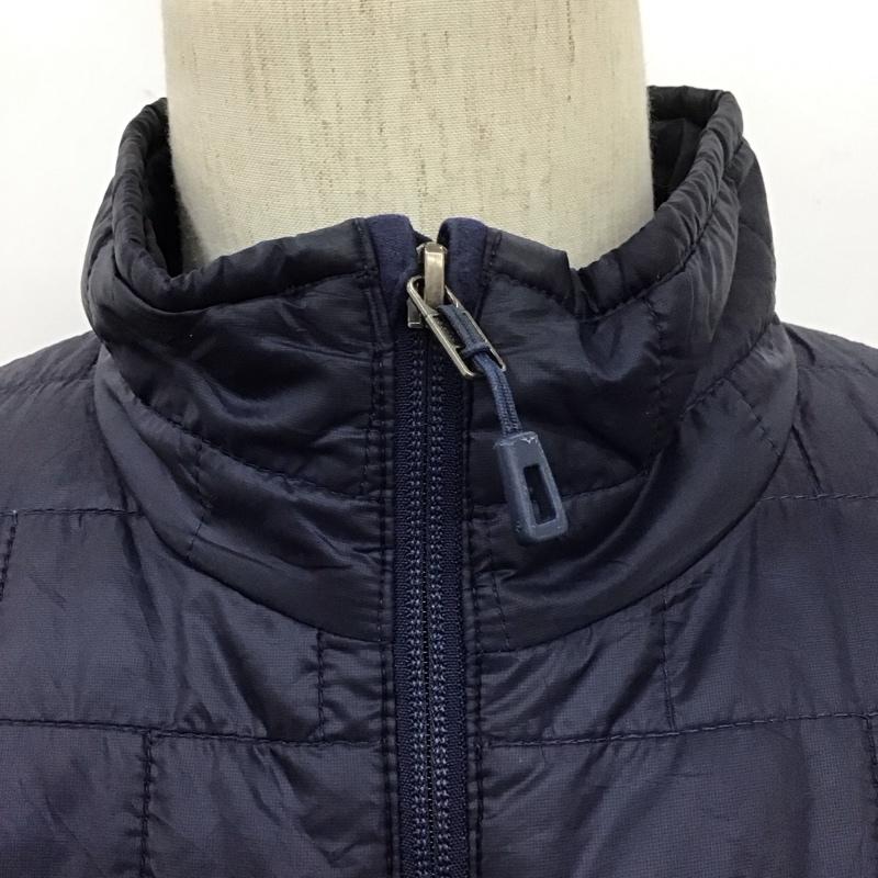 パタゴニア patagonia ジャケット、上着 ジャンパー、ブルゾン ジップアップジャケット ジャンパー ダウンジャケット カジュアルジャケット アウター M ロゴ、文字 紺 / ネイビー /  メンズ USED 古着 中古 10110905