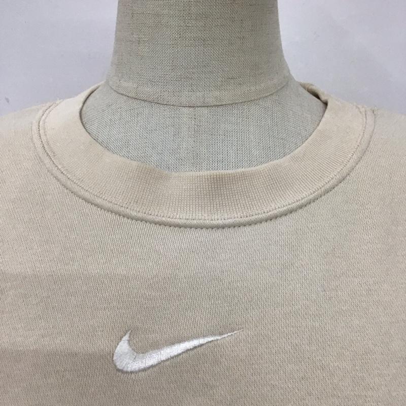 ナイキ NIKE トレーナー 長袖 DR5918-219 スウェット 裏起毛 S ロゴ、文字 アイボリー / アイボリー /  レディース USED 古着 中古 10114455