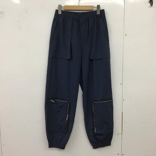 ジーユー GU パンツ ワークパンツ、ペインターパンツ 321-333494 ボトム ワイドパンツ カジュアルパンツ S 無地 紺 / ネイビー /  メンズ USED 古着 中古 10125977