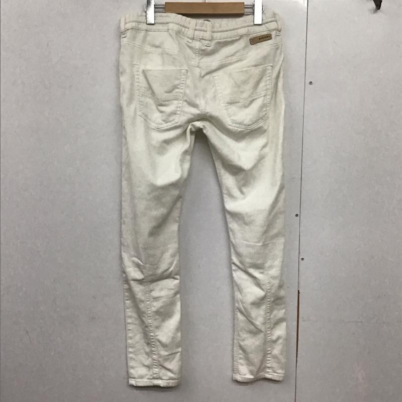 ディーゼル DIESEL パンツ デニム、ジーンズ スリムパンツ ストレッチパンツ カジュアルパンツ 29インチ ダメージ加工 白 / ホワイト /  メンズ USED 古着 中古 10142336