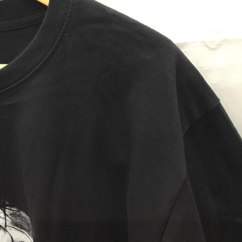 古着 USED Tシャツ 半袖 半袖カットソー プリントTシャツ クルーネックカットソー L プリント 黒 / ブラック /  メンズ USED 古着 中古 10108366
