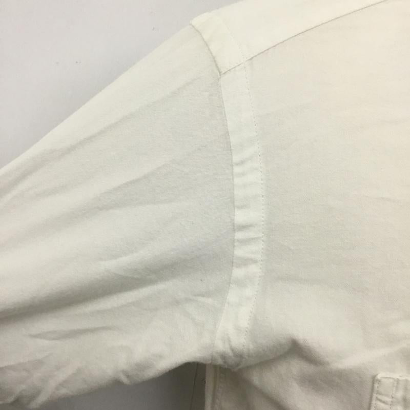 ハバーザック HAVERSACK シャツ、ブラウス 長袖 長袖シャツ カラーシャツ ポケットシャツ 長袖カットソー L 無地 白 / ホワイト /  メンズ USED 古着 中古 10117582