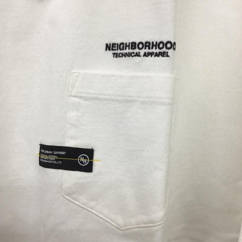 ネイバーフッド NEIGHBORHOOD Tシャツ 半袖 241fpnh-csm06 長袖Tシャツ クルーネックカットソー M ロゴ、文字 白 / ホワイト /  メンズ USED 古着 中古 10132288