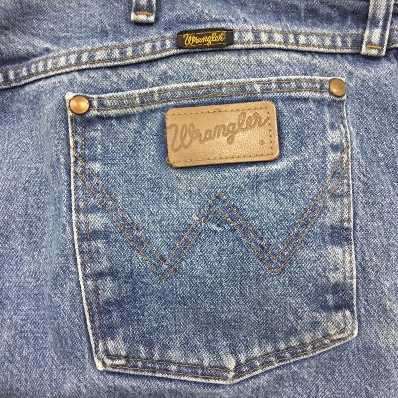ラングラー Wrangler パンツ デニム、ジーンズ デニムパンツ ストレートパンツ ワイドパンツ カジュアルパンツ 46インチ 無地 インディゴ / インディゴ /  メンズ USED 古着 中古 10120851