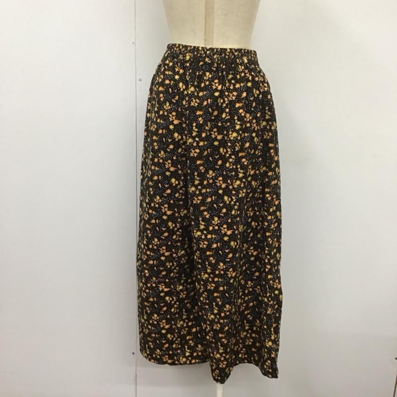 ロデオクラウンズ Rodeo Crowns ボトムス ボトムス 050BSZ31-0050 ワイドパンツ FREE 花柄 黒 / ブラック / X 橙 / オレンジ /  レディース USED 古着 中古 10108434
