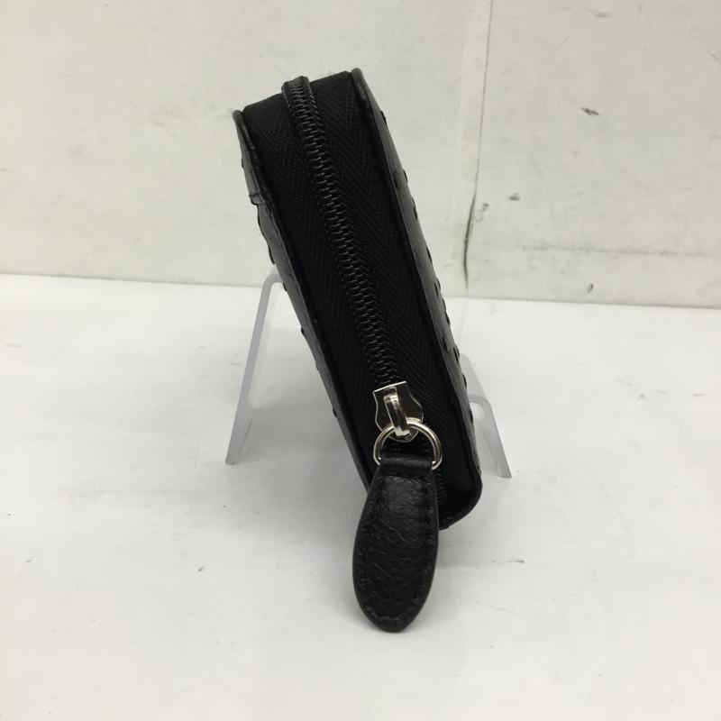 オーストリッチ ostrich 財布 長財布 松屋銀座　オーストリッチ  黒 / ブラック /  レディース USED 古着 中古 10140920