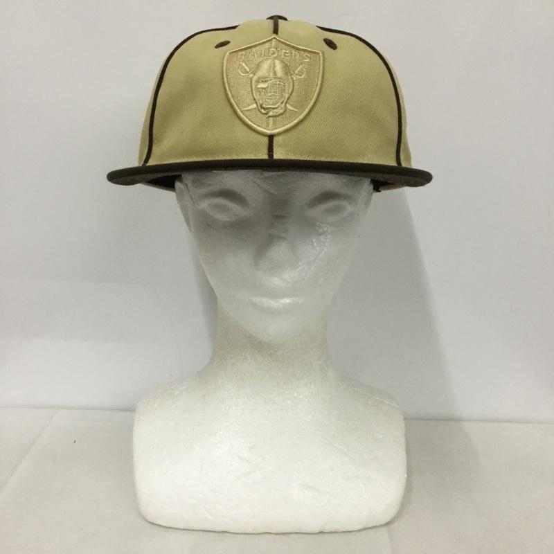 ニューエラ NEW ERA 帽子 キャップ NFL 9FIFTY レイダース ロゴ、文字 ベージュ / ベージュ / X 茶 / ブラウン /  メンズ USED 古着 中古 10138484