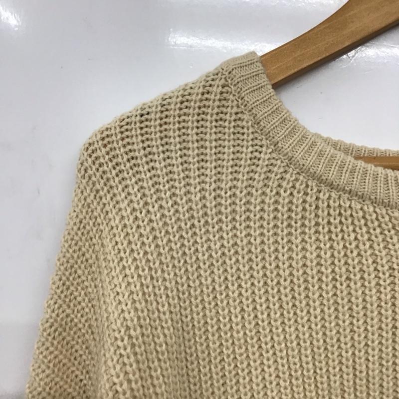 エヘカソポ ehka sopo カーディガン 長袖 FREE 無地 ベージュ / ベージュ /  レディース USED 古着 中古 10147190