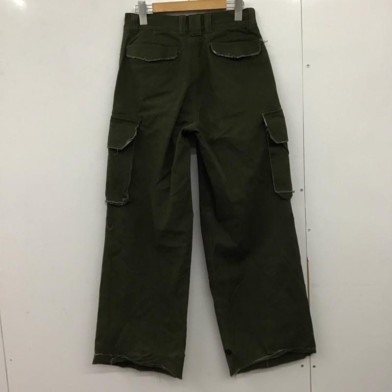 ソエルテ soerte パンツ ワークパンツ、ペインターパンツ sogrg0122004 ワイドストレート ミリタリー カーゴパンツ 2 無地 カーキ / カーキ /  メンズ USED 古着 中古 10147883