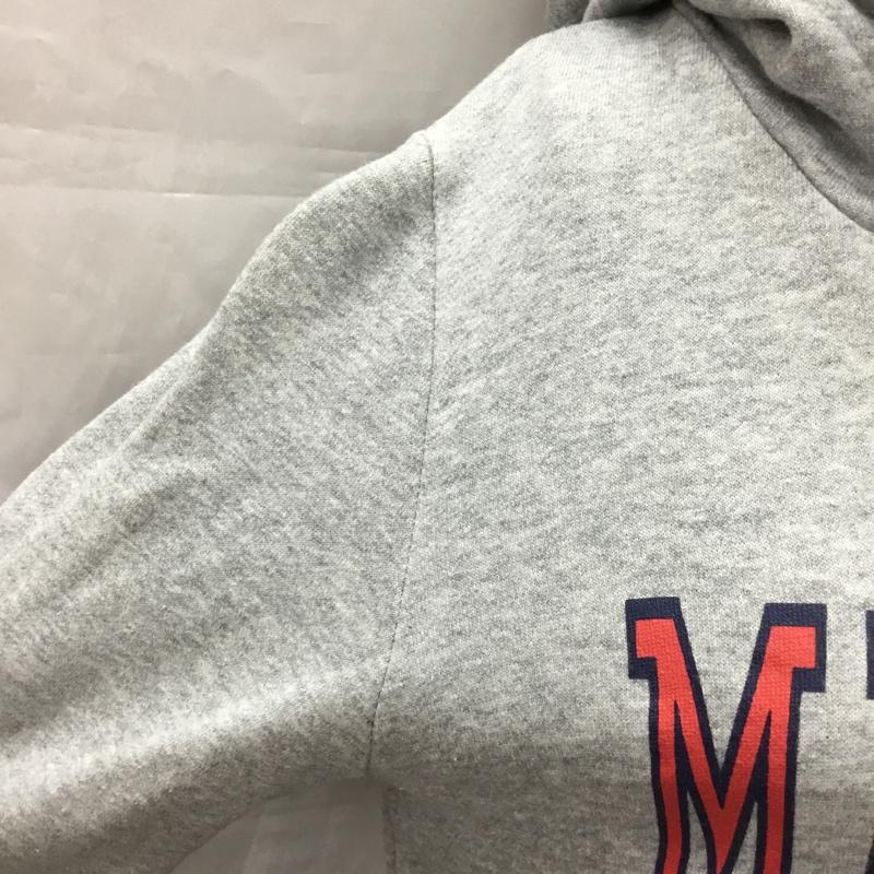 ミルクフェド MILKFED. ワンピース ロングスカート 0344908 パーカーワンピース 長袖スウェットワンピース M ロゴ、文字 灰 / グレー /  レディース USED 古着 中古 10112233
