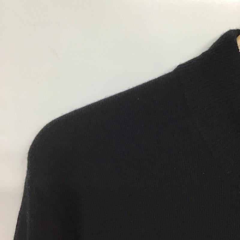 ダンヒル DUNHILL カーディガン 長袖 長袖ニットカーディガン ジップアップニット アウター XL 無地 黒 / ブラック /  メンズ USED 古着 中古 10145260