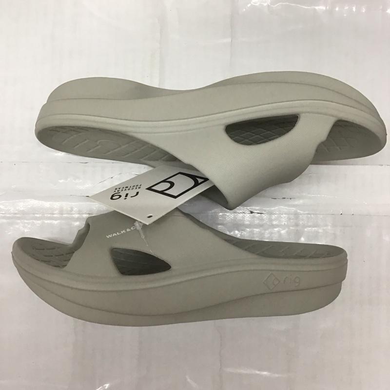 リグ rig サンダル サンダル slide タグ付き リカバリーサンダル L ロゴ、文字 灰 / グレー /  メンズ USED 古着 中古 10113348