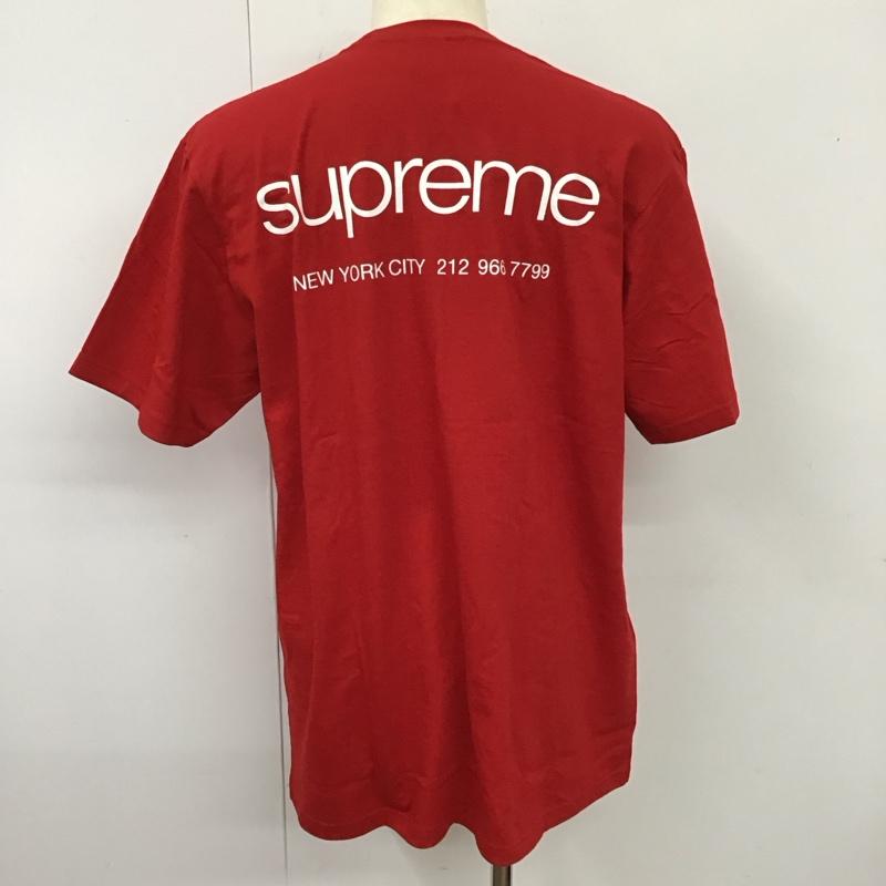 シュプリーム Supreme Tシャツ 半袖 23aw nyctee プリントTシャツ 半袖カットソー L ロゴ、文字 赤 / レッド /  メンズ USED 古着 中古 10115124