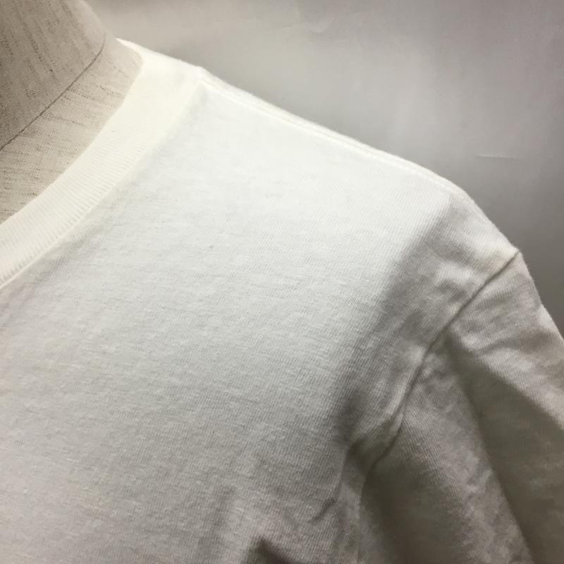 ティーエムティー TMT Tシャツ 半袖 半袖カットソー プリントTシャツ クルーネックカットソー L プリント 白 / ホワイト /  メンズ USED 古着 中古 10116023