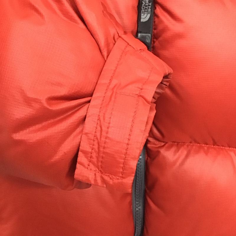 ザノースフェイス THE NORTH FACE ジャケット、上着 ダウンジャケット ダウンジャケット アウター ジップアップジャケット S ロゴ、文字 灰 / グレー / X 赤 / レッド /  メンズ USED 古着 中古 10145564