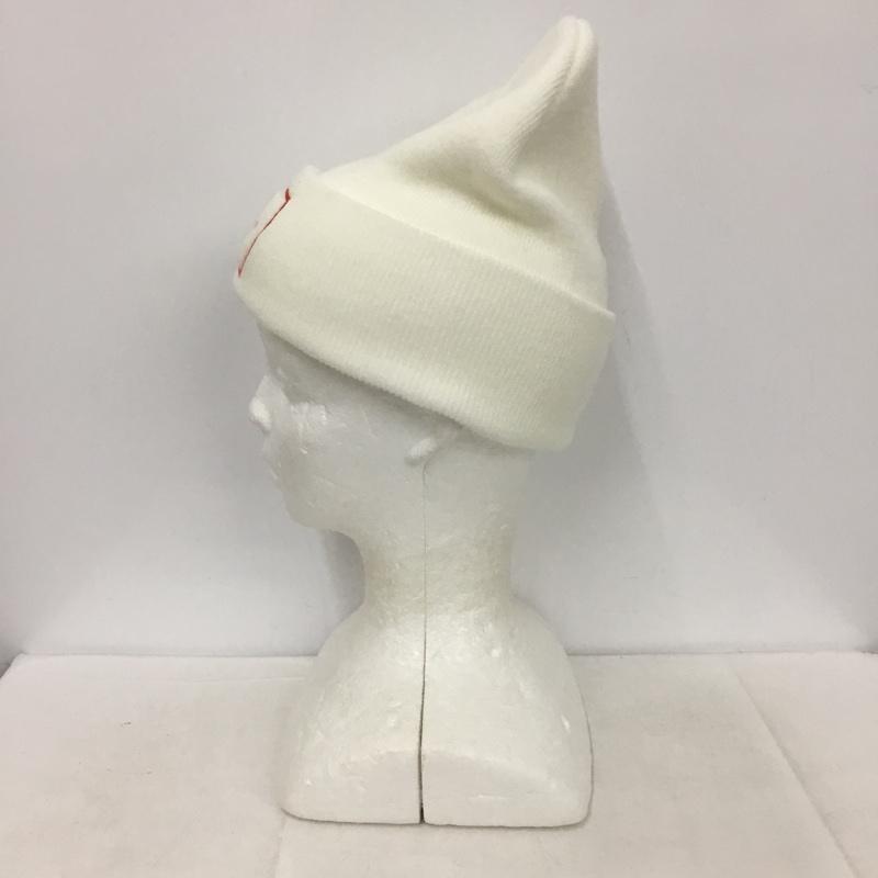 エム M 帽子 ニット帽 ロゴ、文字 白 / ホワイト /  メンズ USED 古着 中古 10138028