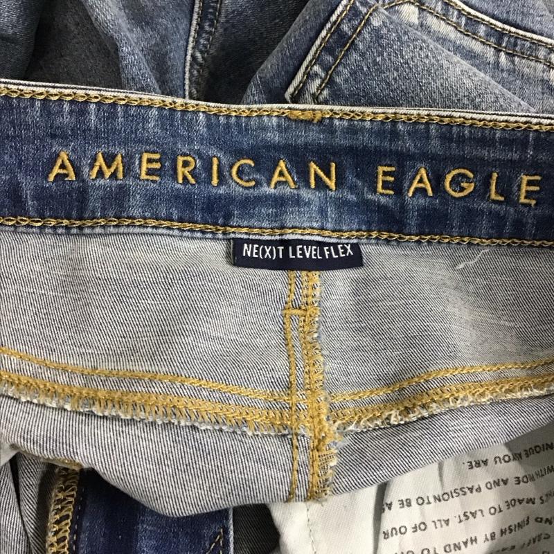 アメリカンイーグル AMERICANEAGLE パンツ デニム、ジーンズ デニムパンツ スリムパンツ カジュアルパンツ ストレッチパンツ 34 無地 インディゴ / インディゴ /  メンズ USED 古着 中古 10144940