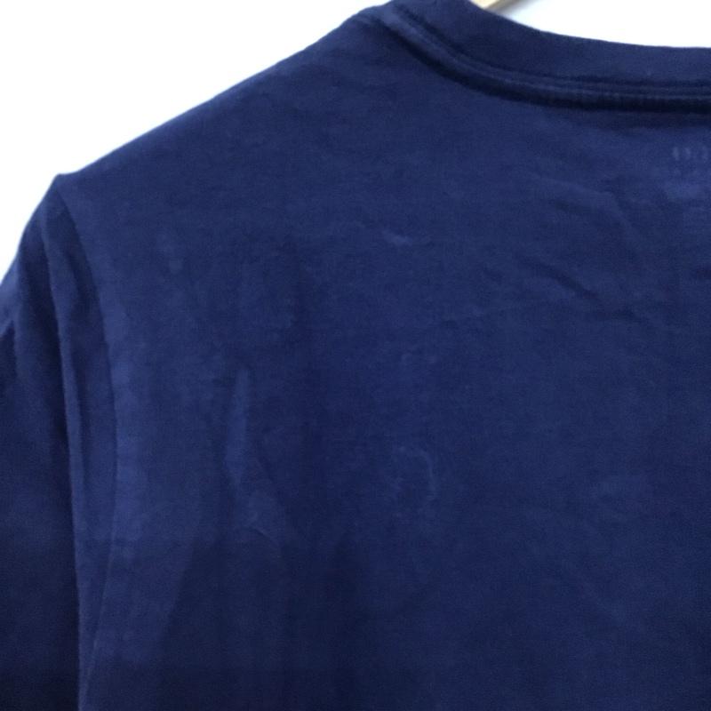 ポロラルフローレン POLO RALPH LAUREN Tシャツ 半袖 半袖カットソー 刺繍Tシャツ クルーネックカットソー M ロゴ、文字 紺 / ネイビー /  レディース USED 古着 中古 10149387