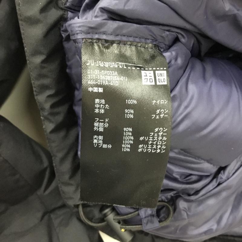ユニクロ UNIQLO ジャケット、上着 ジャケット、ブレザー 311-156387 シームレスダウンパーカ ダウン L 無地 黒 / ブラック /  メンズ USED 古着 中古 10111341