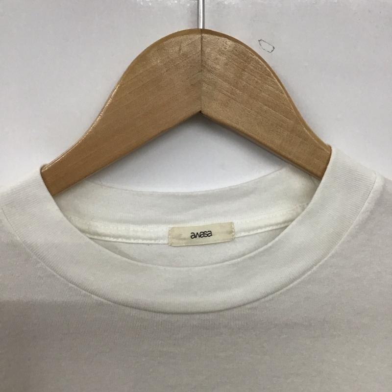 アワサ awasa Tシャツ 半袖 半袖カットソー プリントTシャツ クルーネックカットソー 3 プリント 白 / ホワイト /  メンズ USED 古着 中古 10151032