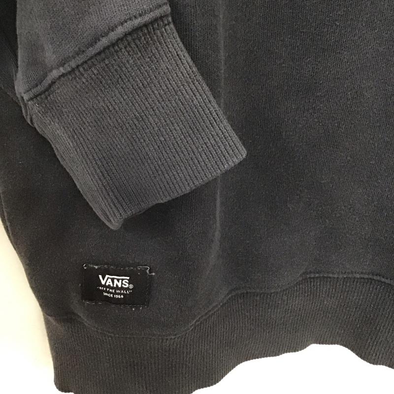 バンズ VANS トレーナー 長袖 長袖トレーナー スウェット クルーネック プルオーバー S ロゴ、文字 紺 / ネイビー /  メンズ USED 古着 中古 10140549