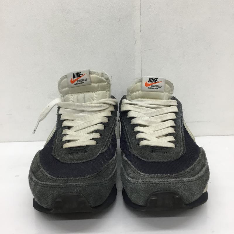 ナイキ NIKE スニーカー スニーカー DH2684-400 Fragment × sacai × Nike LD Waffle Blackended Blue フラグメント × サカイ × ナイキ LD ワッフル ブラックエンデッド ブルー 27.5cm ロゴ、文字 紺 / ネイビー / X 白 / ホワイト /  メンズ USED 古着 中古 10124092