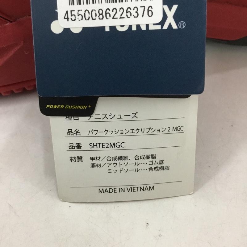 ヨネックス YONEX スニーカー スニーカー SHTE2MGC テニスシューズ パワークッションエクリプション2 27cm 27.0cm ロゴ、文字 赤 / レッド / X 黒 / ブラック /  メンズ USED 古着 中古 10142467