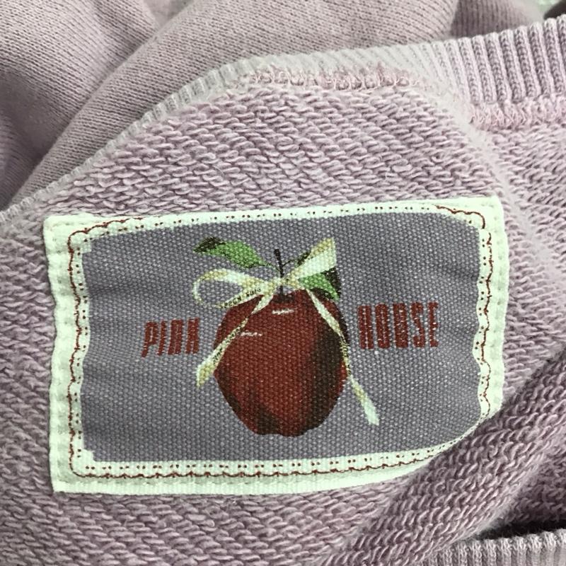 ピンクハウス PINK HOUSE トレーナー 長袖 長袖トレーナー スウェット クルーネック リブスウェットカットソー L ロゴ、文字 紫 / パープル /  レディース USED 古着 中古 10123732