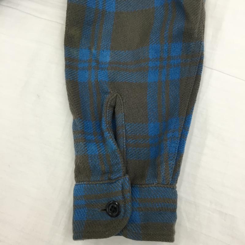 テンダーロイン TENDERLOIN シャツ、ブラウス 長袖 XS チェック 青 / ブルー / X 灰 / グレー /  メンズ USED 古着 中古 10141340
