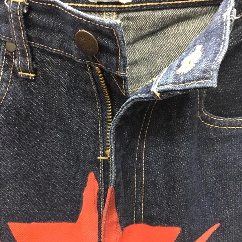 アベイシングエイプ A BATHING APE パンツ ショートパンツ デニム BAPE 星 L プリント インディゴ / インディゴ /  メンズ USED 古着 中古 10118955