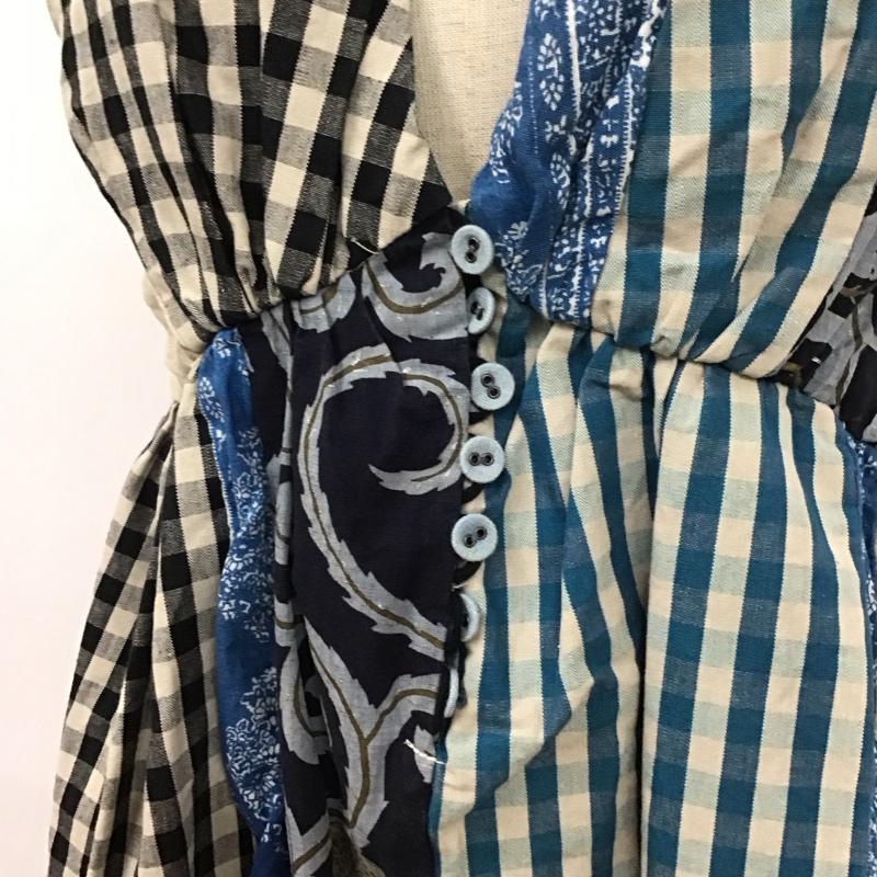 キャピタル KAPITAL ワンピース ロングスカート ノースリーブ パッチワーク リネン XS 総柄 マルチカラー / マルチカラー /  レディース USED 古着 中古 10114235