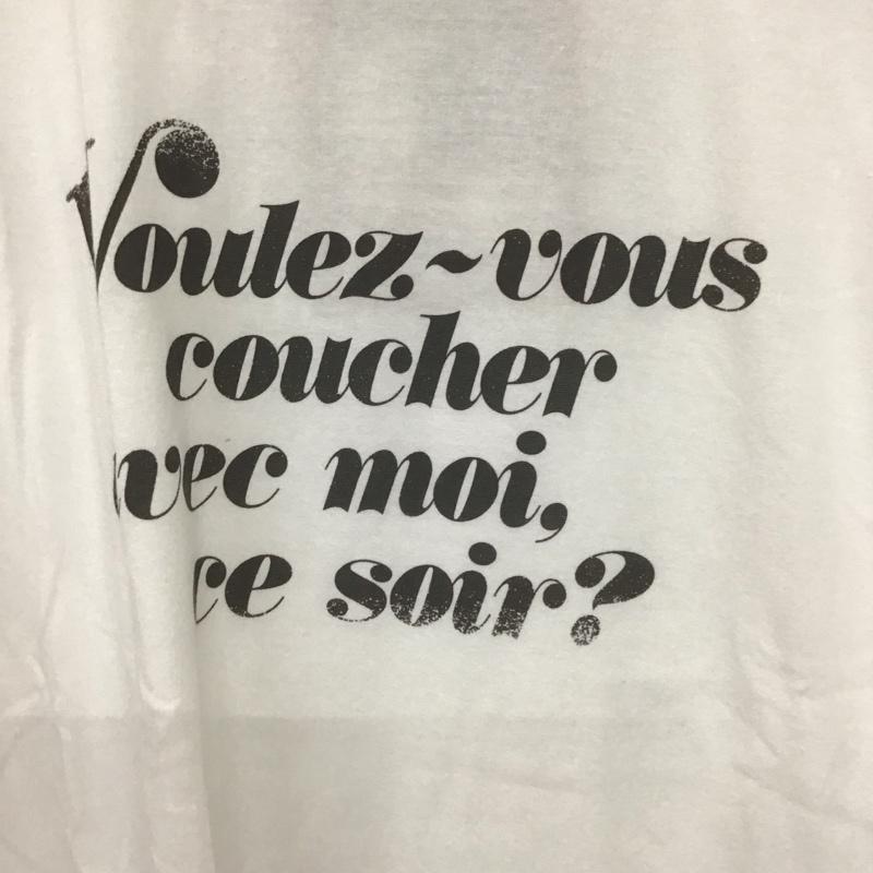 ウォーンフリー WORN FREE Tシャツ 半袖 半袖カットソー プリントTシャツ クルーネックカットソー M プリント 白 / ホワイト /  メンズ USED 古着 中古 10135970