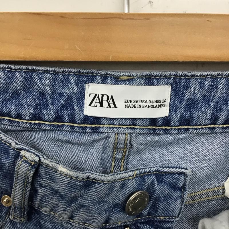 ザラ ZARA パンツ デニム、ジーンズ 36 無地 水色 / ライトブルー /  レディース USED 古着 中古 10106442