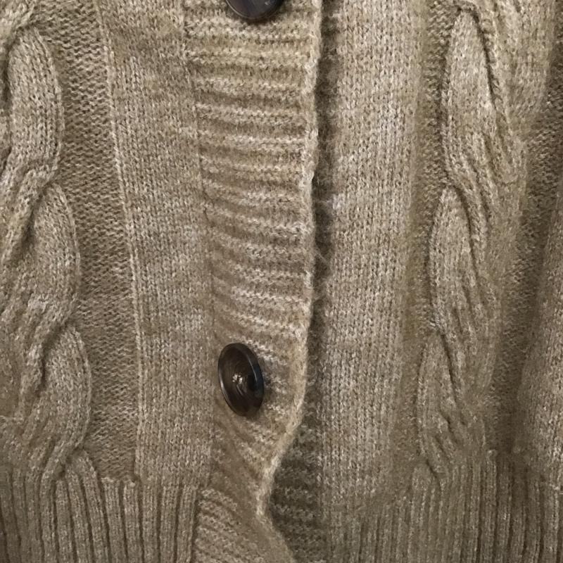 アビトーキョー ABITOKYO カーディガン 長袖 FREE 無地 茶 / ブラウン /  レディース USED 古着 中古 10142761