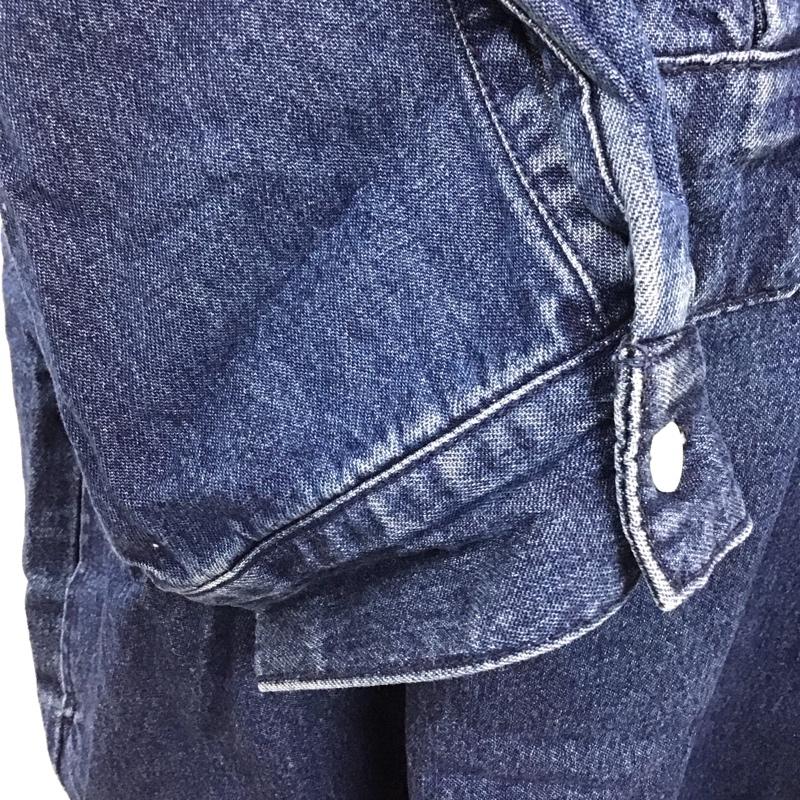 マウジー MOUSSY ワンピース ロングスカート 0109sa11-0300 フリンジデニムワンピース シャツワンピース FREE 無地 インディゴ / インディゴ /  レディース USED 古着 中古 10115743
