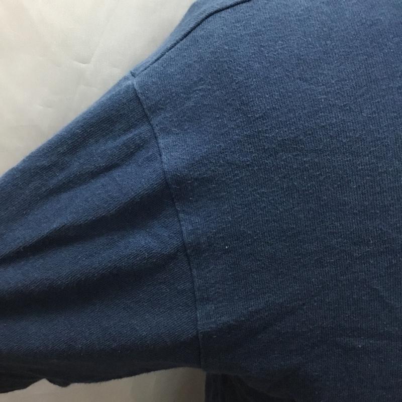 チャンピオン Champion Tシャツ 半袖 C3-M349 クルーネック 胸ポケット S ワンポイント 紺 / ネイビー /  メンズ USED 古着 中古 10115524