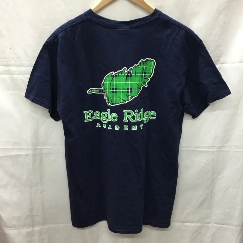 ギルダン GILDAN Tシャツ 半袖 M ロゴ、文字 紺 / ネイビー /  メンズ USED 古着 中古 10110592