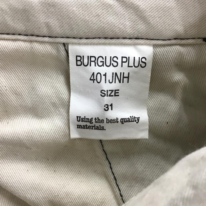 バーガスプラス BURGUS PLUS パンツ ワークパンツ、ペインターパンツ ワイドパンツ カジュアルパンツ チノパン ストレッチ 31インチ ストライプ 灰 / グレー /  メンズ USED 古着 中古 10147061