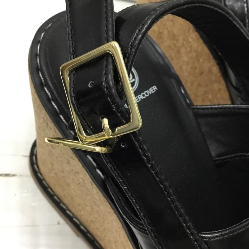 ジーユー GU サンダル サンダル UNDERCOVER ウェッジサンダル タグ付き XL XL 無地 黒 / ブラック /  レディース USED 古着 中古 10120556