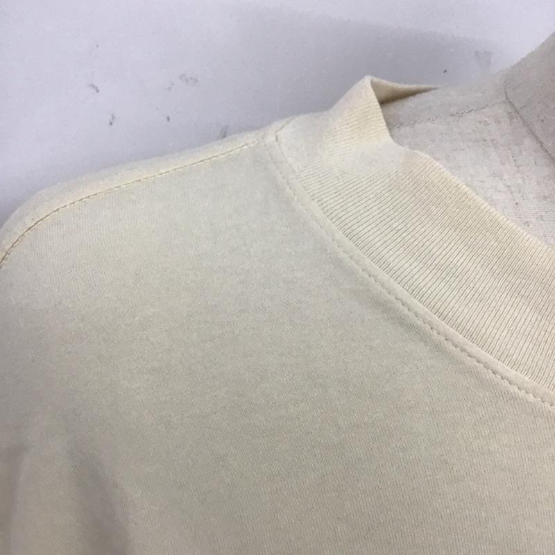 エッセンシャルズ ESSENTIALS カットソー 長袖 長袖カットソー クルーネックカットソー プリントカットソー M ロゴ、文字 アイボリー / アイボリー /  メンズ USED 古着 中古 10125920