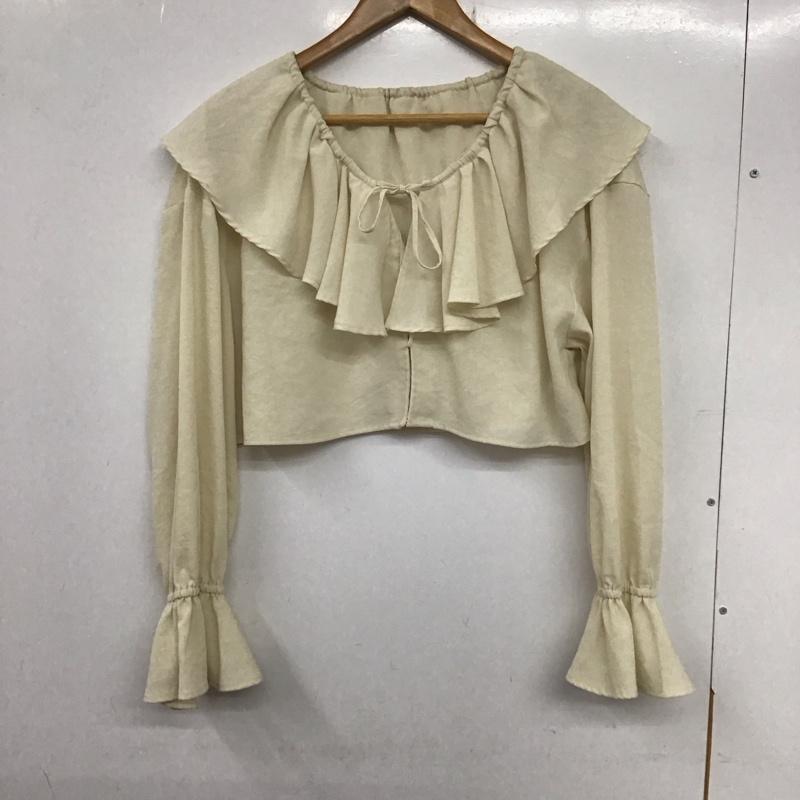 ローリーズファーム LOWRYS FARM シャツ、ブラウス 長袖 FREE 無地 アイボリー / アイボリー /  レディース USED 古着 中古 10133468