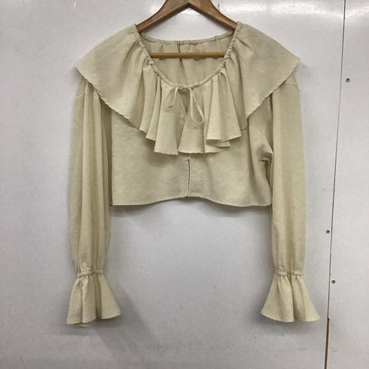ローリーズファーム LOWRYS FARM シャツ、ブラウス 長袖 FREE 無地 アイボリー / アイボリー /  レディース USED 古着 中古 10133468
