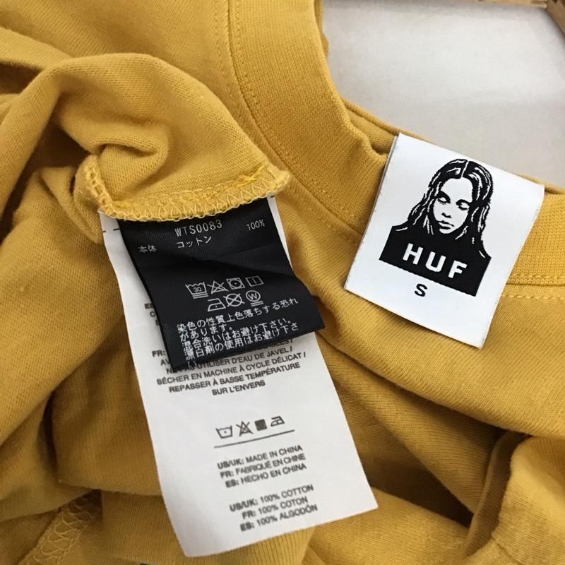 エックスガール X-girl Tシャツ 半袖 HUF S プリント 黄 / イエロー /  レディース USED 古着 中古 10139988