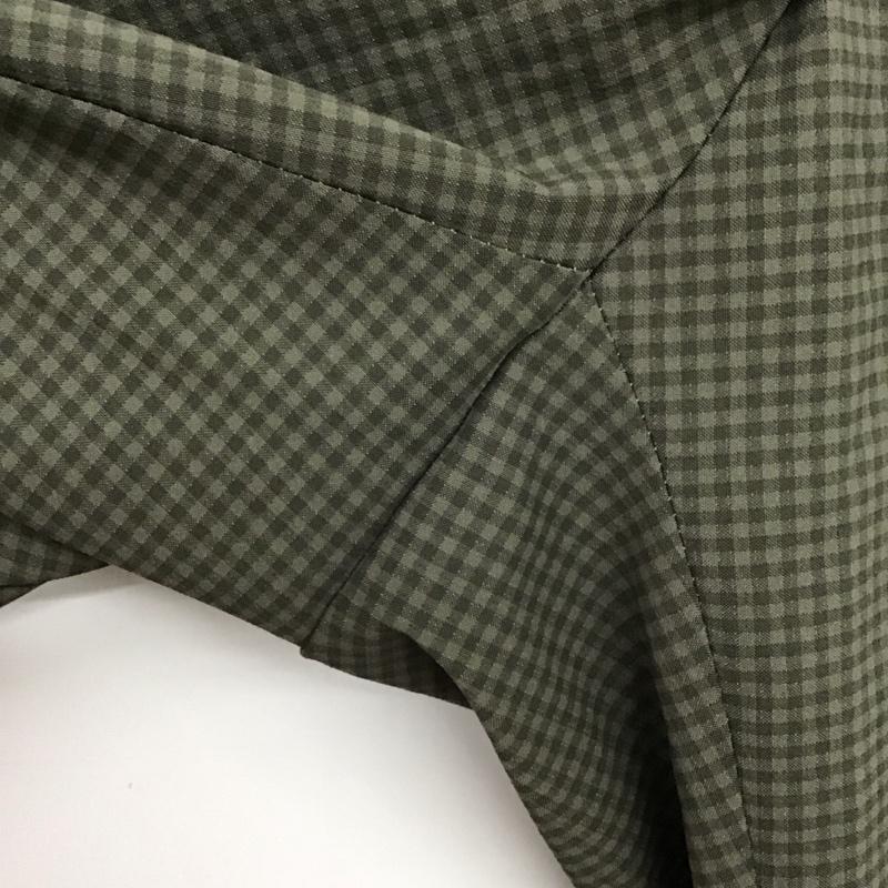 ナイキ NIKE パンツ スラックス スラックスパンツ ワイドパンツ センタータックパンツ golf XL チェック カーキ / カーキ /  メンズ USED 古着 中古 10149718
