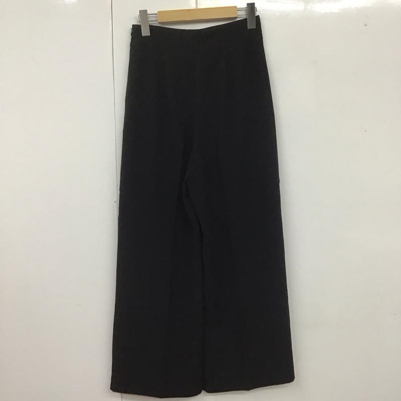 ザラ ZARA ボトムス ボトムス 4786 041 800 ワイドパンツ センタープレス XS 無地 黒 / ブラック /  レディース USED 古着 中古 10108223