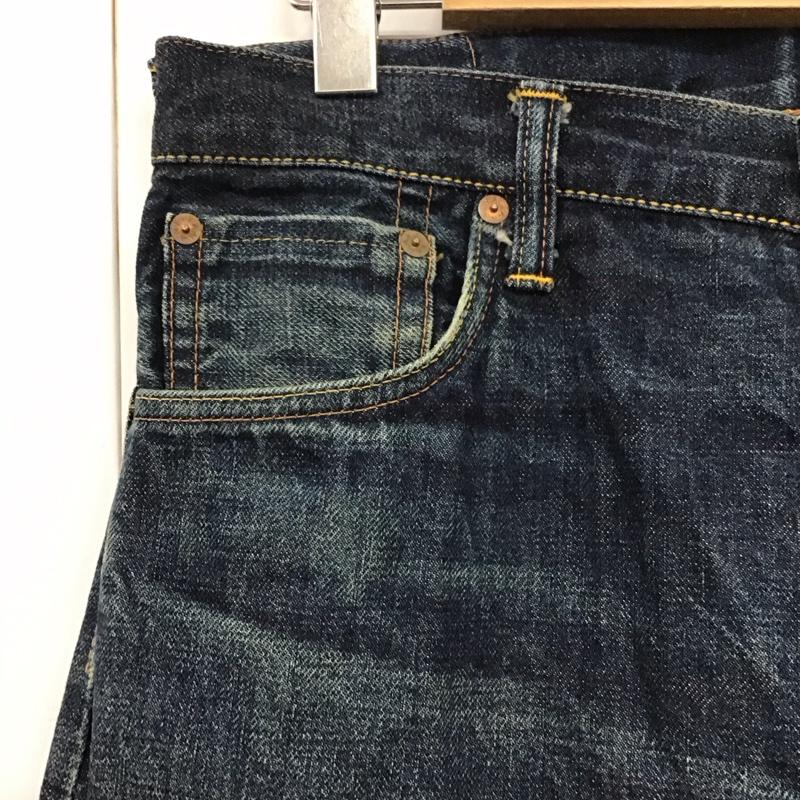 エヴィス EVISU パンツ デニム、ジーンズ 34インチ 無地 インディゴ / インディゴ /  メンズ USED 古着 中古 10117161