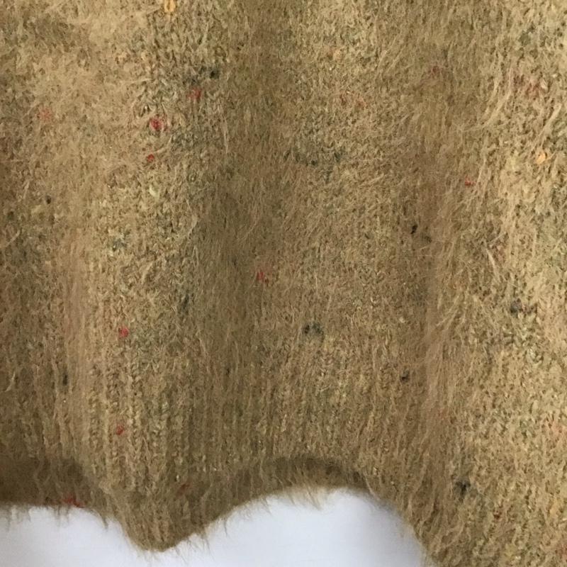 スタディオクリップ studio CLIP ニット、セーター 長袖 長袖ニットカットソー モヘアニット セーター L 総柄 ベージュ / ベージュ /  レディース USED 古着 中古 10145120